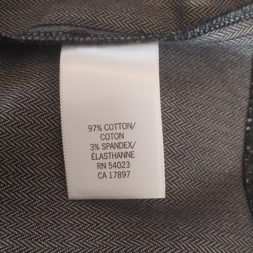 Banana Republic Grey Business Skirt Ladies Size 2 Back Zipper Modest Split - Picture 8 of 8